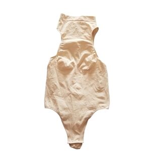 SKIMS Seamless Sculpt High Neck Thong Bodysuit Top Shapewear Sand 2XL NWOT